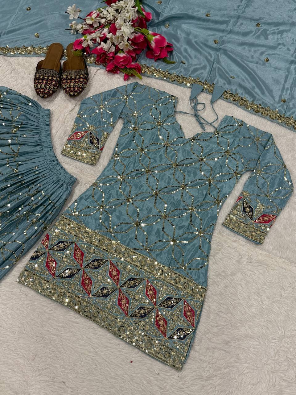 The Sovereign Chartreuse Mirror-Craft Gharara